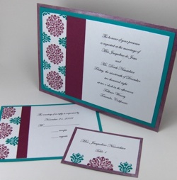 DIY Invitations for Wedding Wednesday (9/16/09) :  wedding diy wedding invitations stampin up Simple Charming Wedding Set Wb