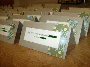 Easy Peasy Folded Escort Cards